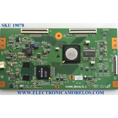 T-CON / SONY LJ94-02782B / 4046NN_MB4C6LV0.6 / 2782B / E88441 / PANEL'S LTY400HF05-002 / LTZ400HF05-002 / MODELOS KDL-40BX450 / KDL-40S5100 / KDL-40V5100 / KDL-40W5500